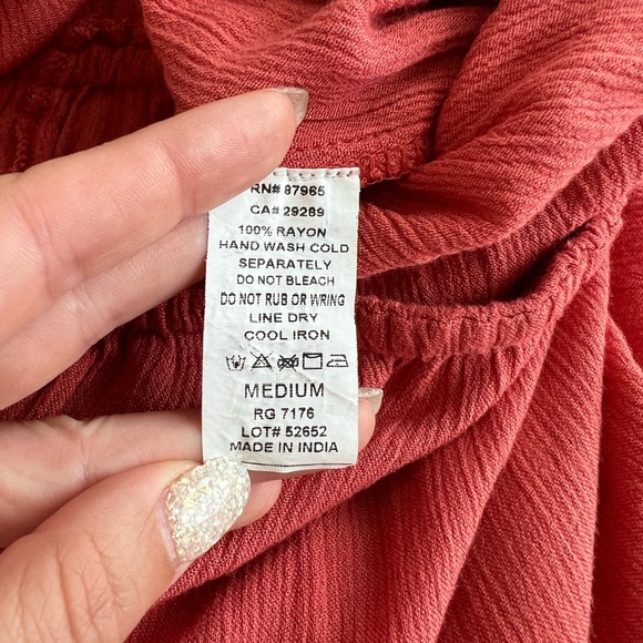 Elan Coral Orange Beach Strapless Jumpsuit size M - Picture 12 of 13